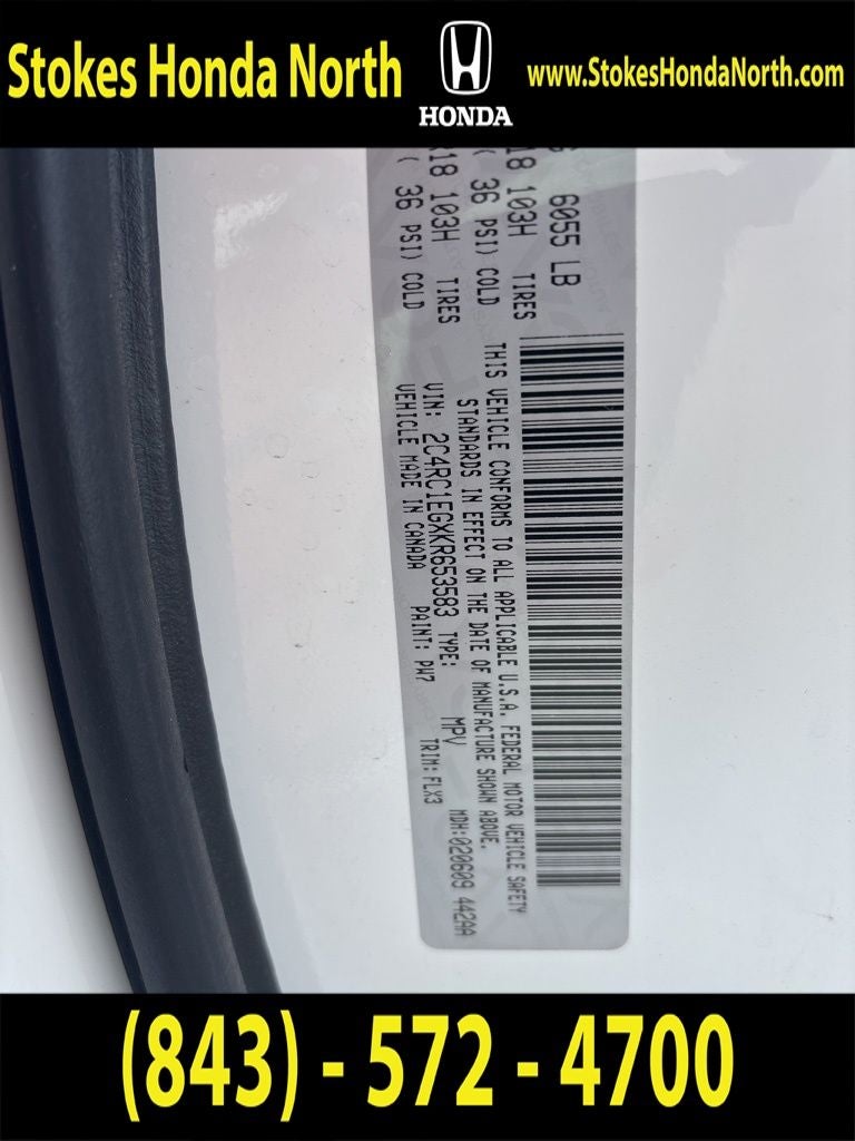 2019 Chrysler Pacifica Touring L Plus