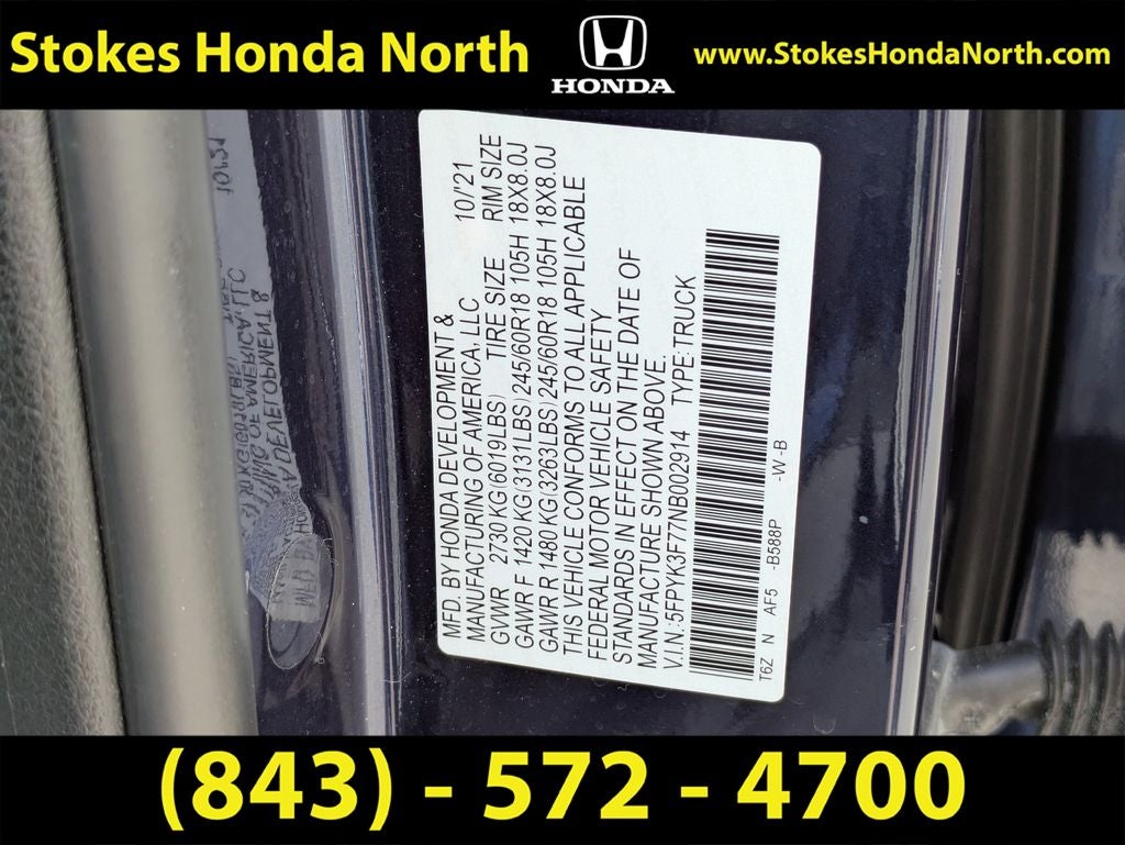 2022 Honda Ridgeline RTL-E