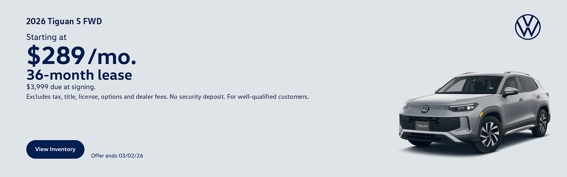 Feb National Tiguan Offer