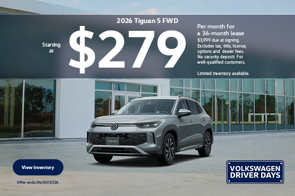 Tiguan $279/36 